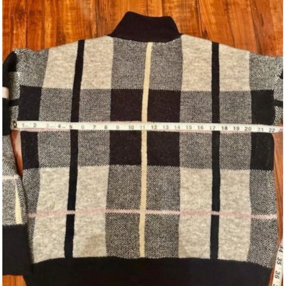 Marled Reunited Clothing Women Plaid Dark Academia Turtleneck Pullover Sweater M - Picture 5 of 7